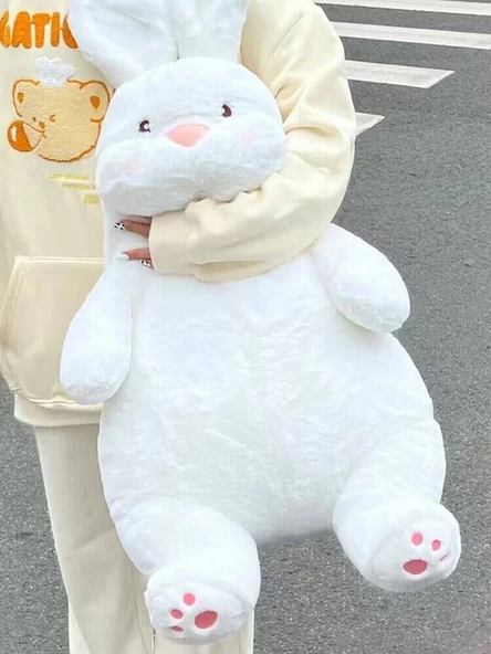 Yumuşak Peluş Tembel Tavşan Oyuncak - 60cm