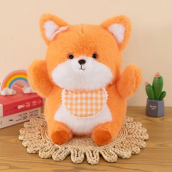 Peluş Oyuncak Eşarp Sarılma Serisi - Tilki - 35cm