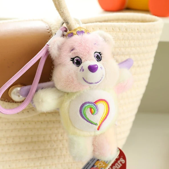 Yeşil Kolye Melek Ayıcık Peluş Oyuncak - 15cm - Resim 6