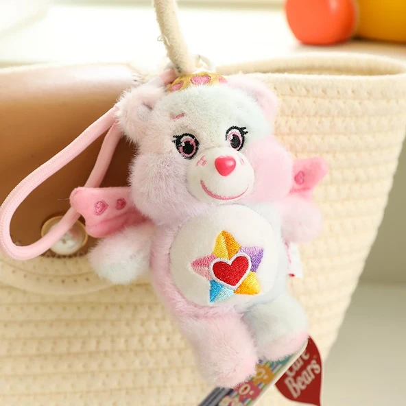 Yeşil Kolye Melek Ayıcık Peluş Oyuncak - 15cm - Resim 5