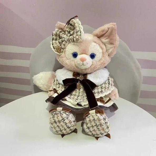 40-50cm Oyuncak Bebek Kıyafeti - Lika Lulu + Melody Çanta + Beyaz Ayakkabı Pembe Kurdele - 11
