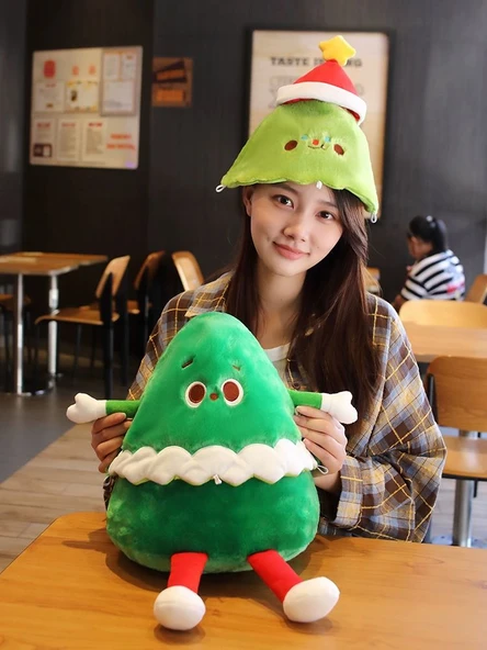 Noel Serisi Peluş Oyuncak Bebek - Yılbaşı Ağacı - 55x30cm - Resim 9