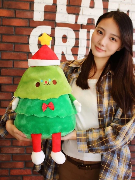 Noel Serisi Peluş Oyuncak Bebek - Yılbaşı Ağacı - 55x30cm - Resim 7