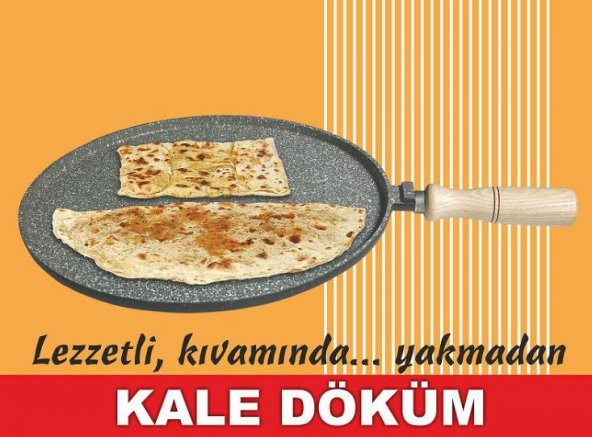 Cansuyu Kale Döküm Gözleme Krep Et Tavası 36Cm - 2