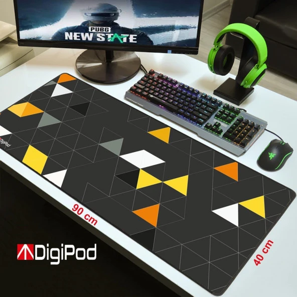 Gaming Mousepad Oyuncu Mousepad 90X40 Xxl Büyük Oyuncu Mousepad Kaymaz Taban 4mm Kalınlık - 4