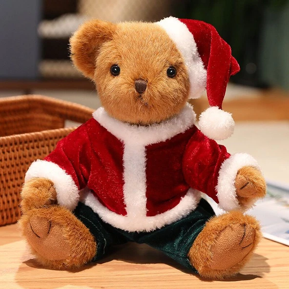 Noel Ayıcık 32cm - Açık Kahve Aksesuarsız