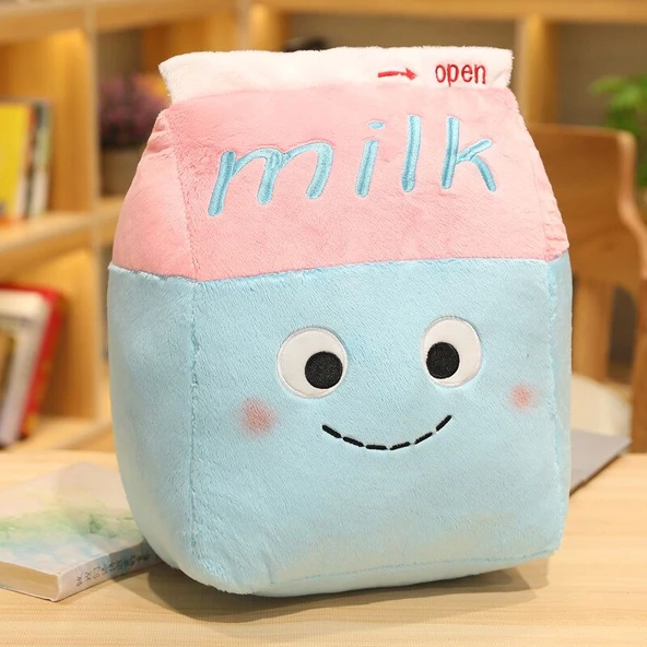 Kahvaltı Serisi Peluş Oyuncak - Süt - 45x30cm