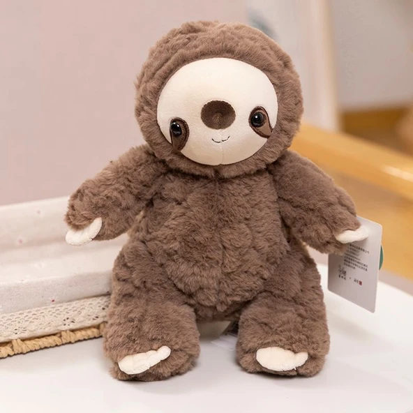 Yumuşak Peluş Oyuncak - Kahverengi Tembel Hayvan 42cm