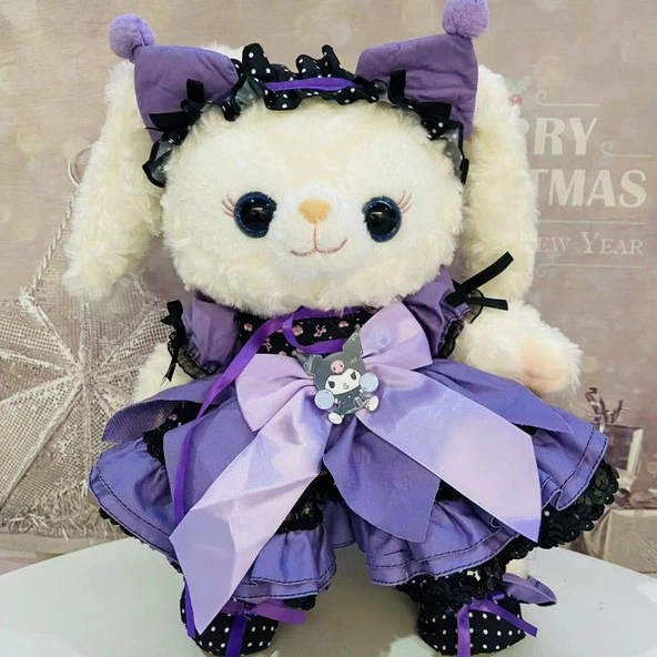 StellaLou Tavşan Bebek Elbisesi - Mor Kuromi - 50cm