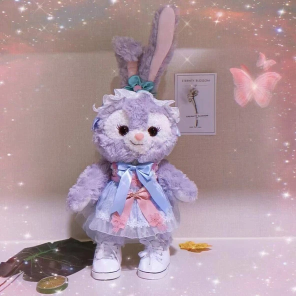 StellaLou Tavşan Bebek Elbisesi - Gök Mavi Sakura - 50cm