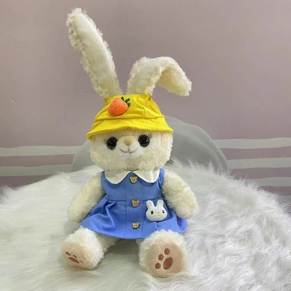 StellaLou Tavşan Bebek Elbisesi - Anaokulu Kız Elbisesi - 50cm