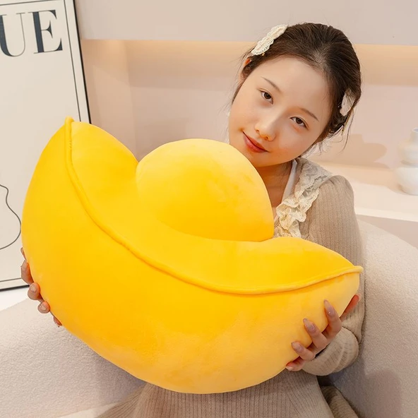 Peluş Oyuncak Yastık - Sarı, 30cm - 5