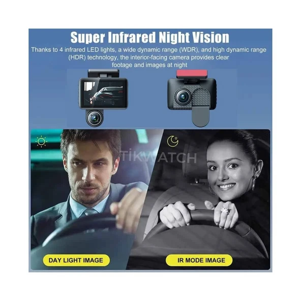 3 Kamera Lens Araç İçi Kamera - 2