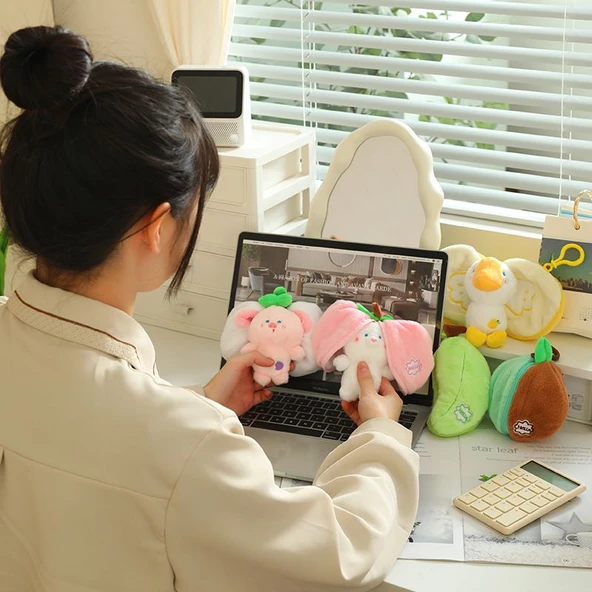 Meyve Kostümlü Hayvan Peluş Oyuncak - Yaban Domuzu - Resim 10