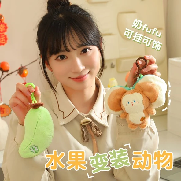 Meyve Kostümlü Hayvan Peluş Oyuncak - Yaban Domuzu - Resim 2