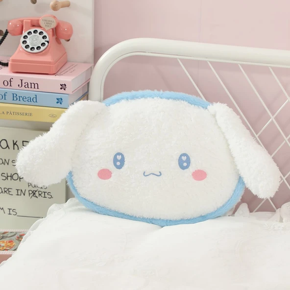 Tavşan Tüyü Fırça Çiçek Yastık - KT Kedi - 40cm - 7