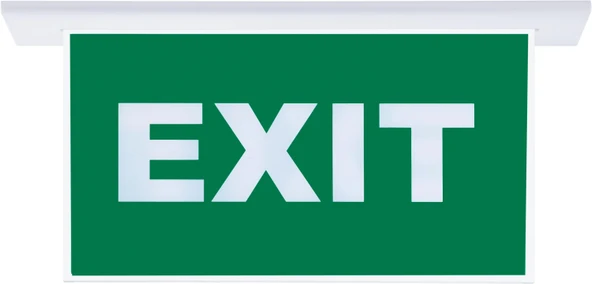 SG054-SA Çift Yönlü Acil Yönlendirme Armatürü (Sıvaaltı Aparatlı) Exit