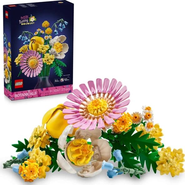 LEGO 10347  Botanicals Küçük Sarı Buket - 9 Yaş & Üzeri Çocuklar için Çiçek Model Yapım Seti (373 Parça)
