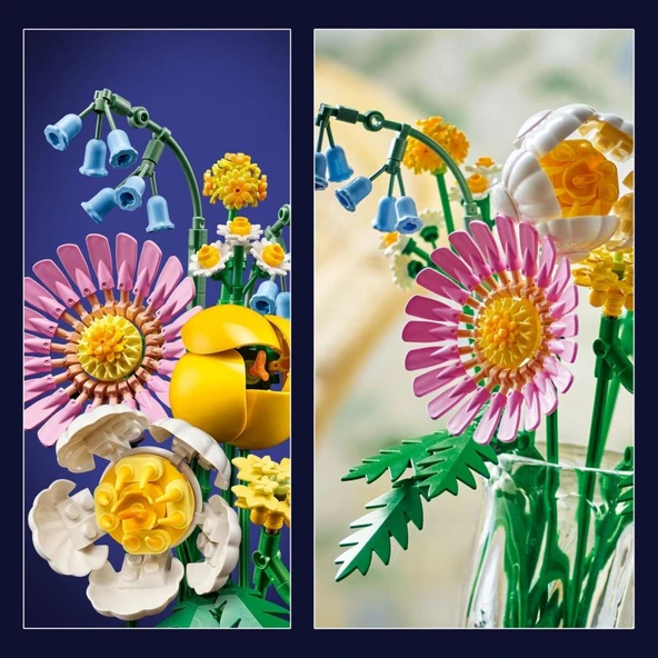 LEGO 10347  Botanicals Küçük Sarı Buket - 9 Yaş & Üzeri Çocuklar için Çiçek Model Yapım Seti (373 Parça) - 9