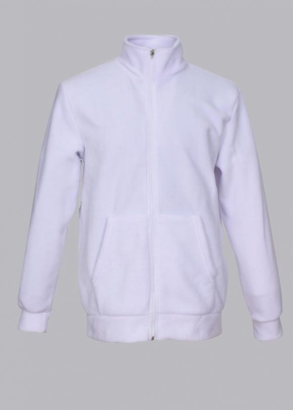 Yakalı Spor Polar Mont Beyaz Renk - 7