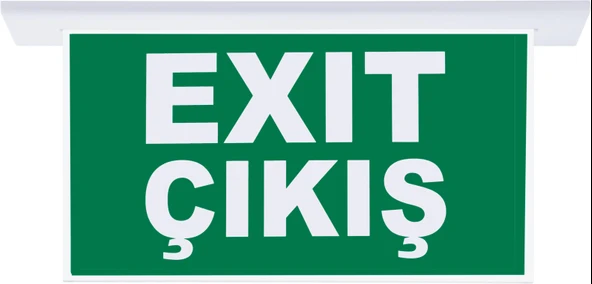 SG055-SA Çift Yönlü Acil Yönlendirme Armatürü (Sıvaaltı Aparatlı) Exit Çıkış