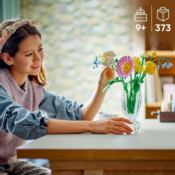 LEGO 10347  Botanicals Küçük Sarı Buket - 9 Yaş & Üzeri Çocuklar için Çiçek Model Yapım Seti (373 Parça) - 8