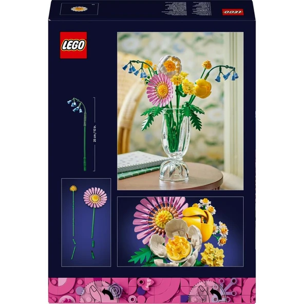 LEGO 10347  Botanicals Küçük Sarı Buket - 9 Yaş & Üzeri Çocuklar için Çiçek Model Yapım Seti (373 Parça) - 4
