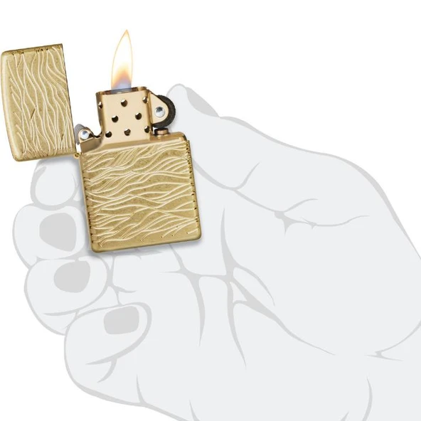 Zippo 46273-120969 Wavy Pattern Design - Resim 3