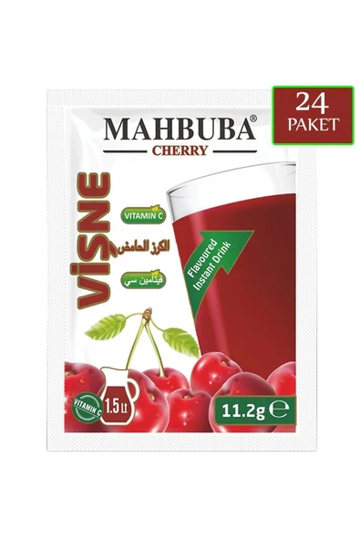 Mahbuba Vişne Aromalı Soğuk Toz Içecek 24x11.2gr - 2
