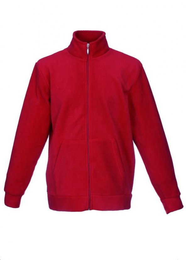 Yakalı Polar Mont Kırmızı Renk - 5