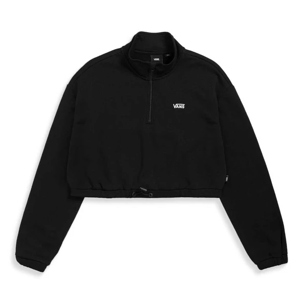 Vans Left Chest Half Zip Fleece Siyah Sweatshirt