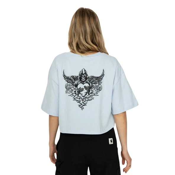 Vans Vexed Relax Crop Kadın Mavi T-Shirt - 5