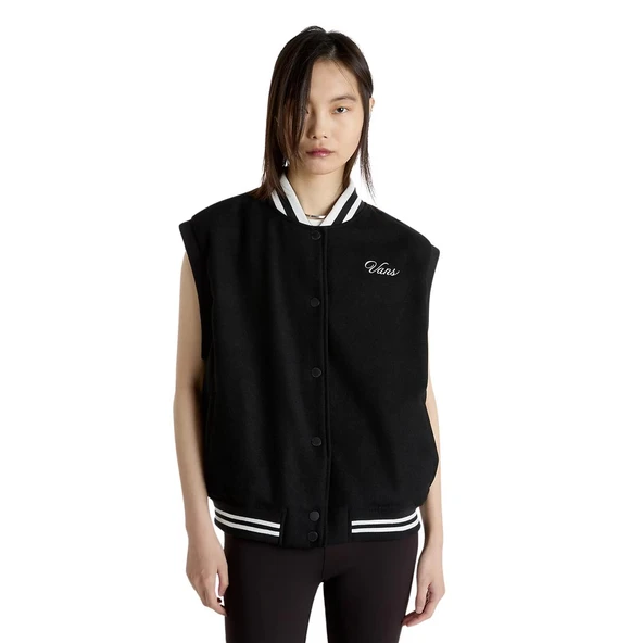 Vans Piper Stadium Vest Kadın Siyah Yelek - Resim 3