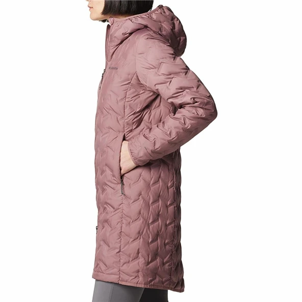 Columbia Delta Ridge II Long Down Jacket Kadın Mor Mont - 3