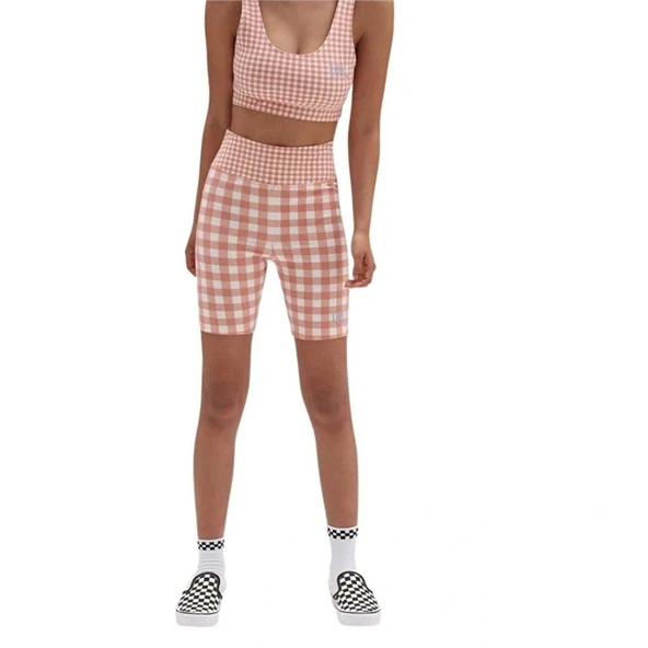 Vans Mixed Up Gingham Pembe Şort Tayt - 3