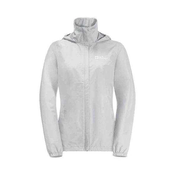 Jack Wolfskin Stormy Point 2L Jkt W Kadın Gri Outdoor Ceketi