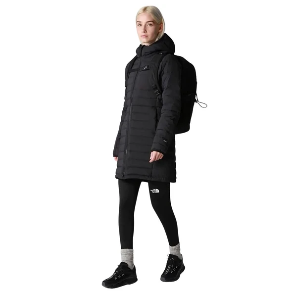 The North Face Belleview Stretch Down Kadın Siyah Parka - Resim 6