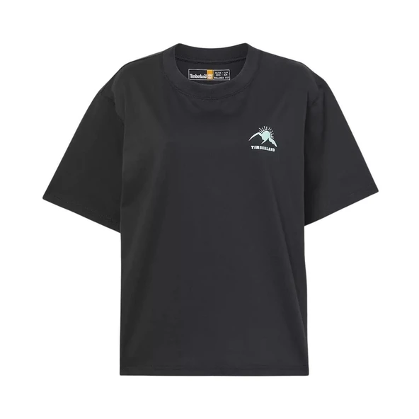 Timberland Hıke Lıfe Graphıc Short-Sleeve Tee Siyah Kadın T-Shirt