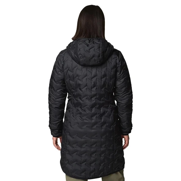 Columbia  Delta Ridge II Long Down Jacket Kadın Siyah Mont - Resim 2