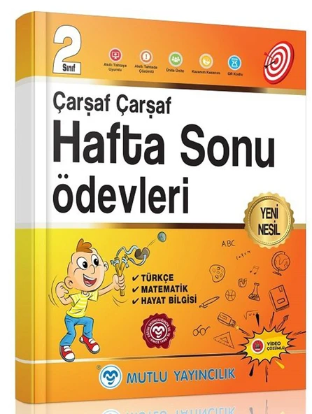 Mutlu 2.Sınıf Çarşaf Çarşaf Hafta Sonu Ödevleri