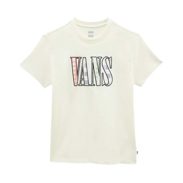 Vans Mixed Up Gingham Bff Tee Krem T-Shirt