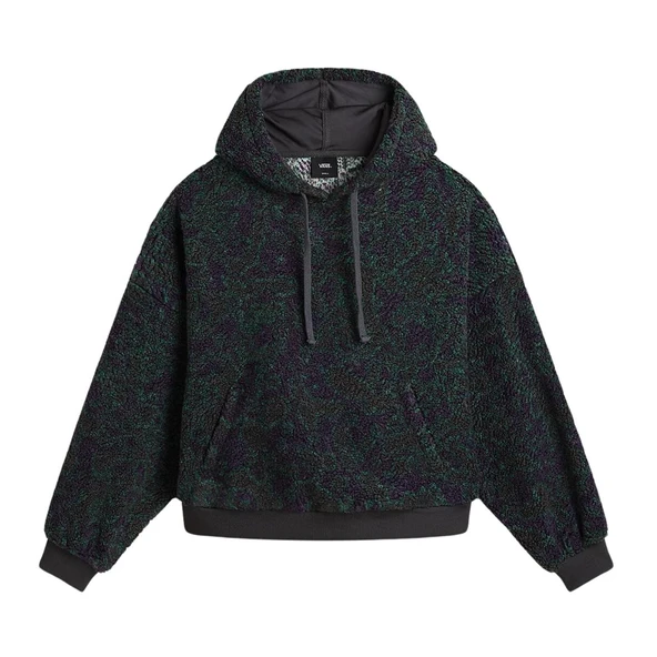 Vans Collett Boucle Loose Hoodie Kadın Antrasit Sweatshirt