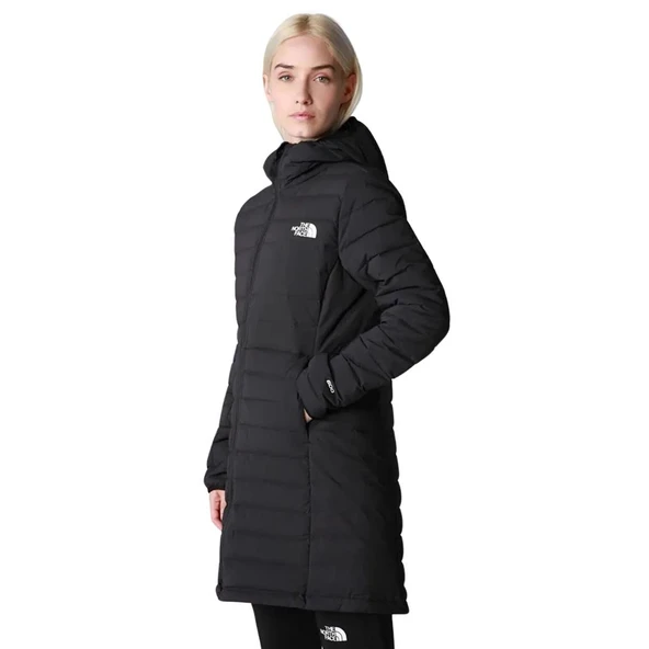 The North Face Belleview Stretch Down Kadın Siyah Parka - Resim 3