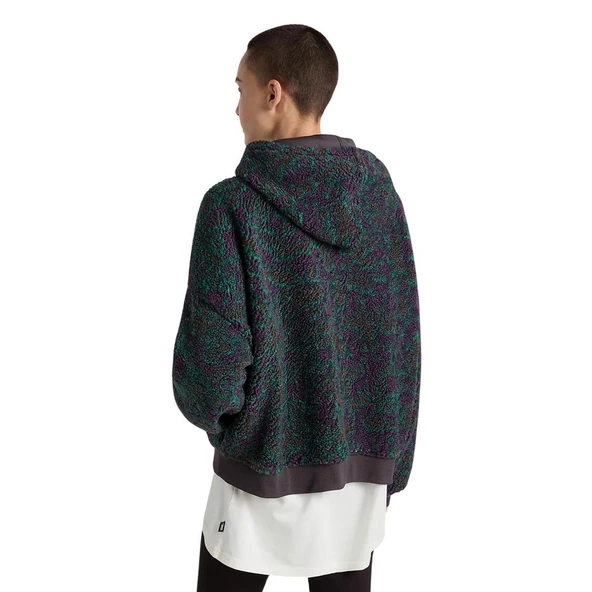 Vans Collett Boucle Loose Hoodie Kadın Antrasit Sweatshirt - 4