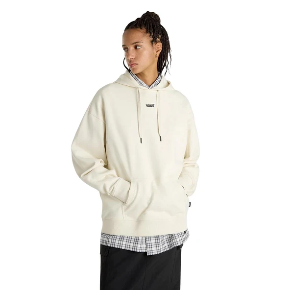 Vans FLYING V OS FT LS HOODIE Kadın Krem Sweatshirt - 3