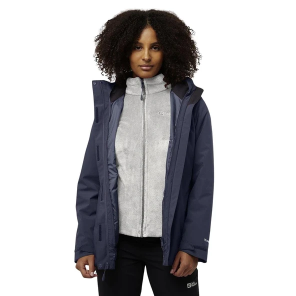 Jack Wolfskin Rotwand 3in1 Jkt W Kadın Outdoor Ceketi - 4