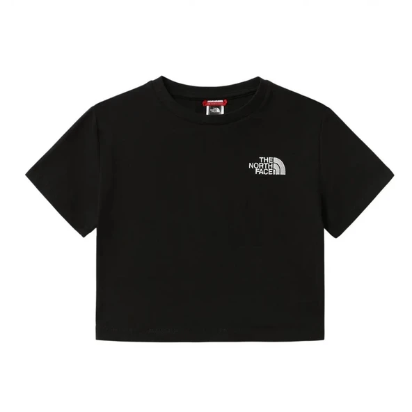 The North Face W S/S Essential Cropped Slim Tee Kadın Siyah T-Shirt