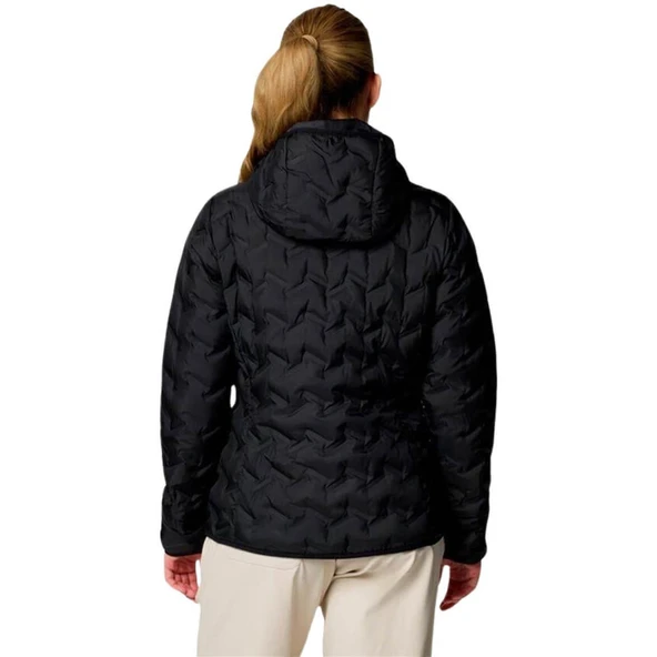 Columbia Delta Ridge II Down Hooded Jacket Kadın Siyah Kaz Tüyü Mont - 2