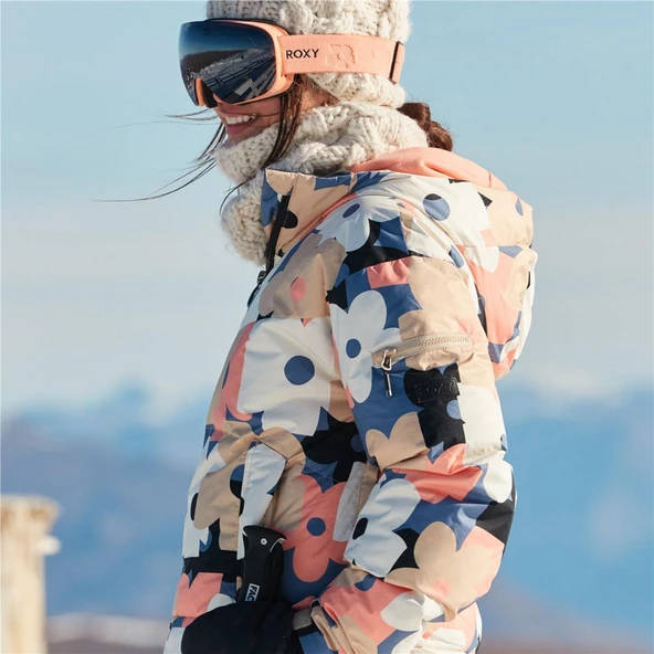 Roxy Alofted Puffy Jk Kadın Snowboard Ceketi - 6