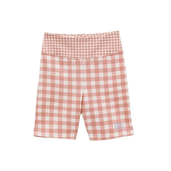 Vans Mixed Up Gingham Pembe Şort Tayt